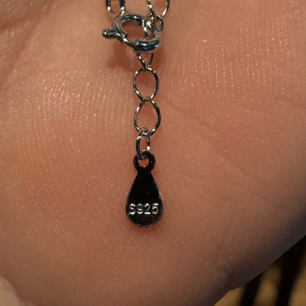 #270 Over 2 ctw heart halo Moissanite gift ready necklace - Picture 5 of 9